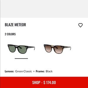 Ray- Ban Blaze Meteor Sunglasses